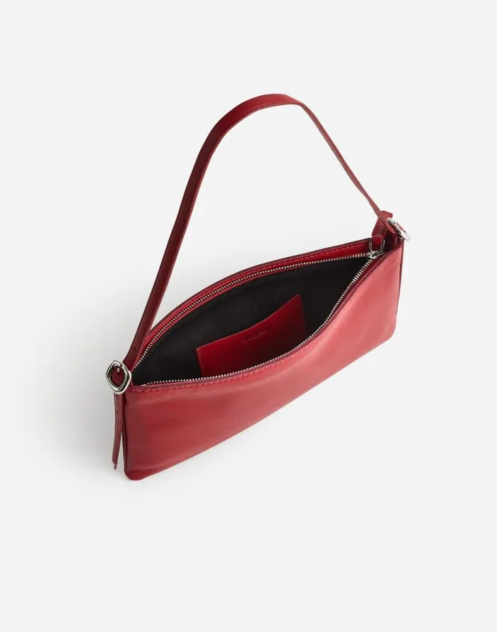 Bags Women Madewell The SculpturalBuckle Mini Shoulder Bag Bright Ember