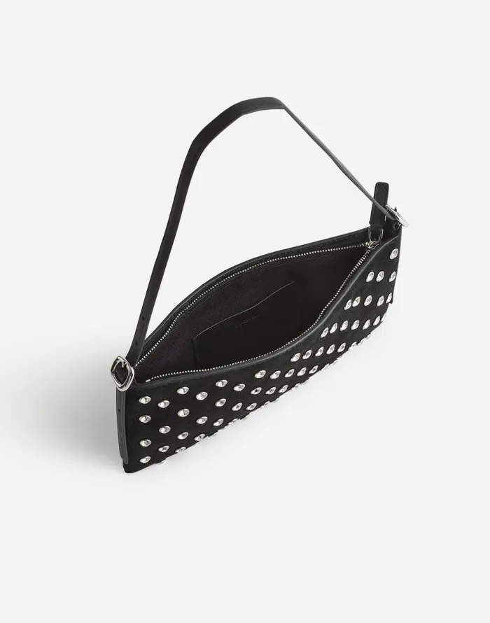 Bags Women Madewell The SculpturalBuckle Mini Shoulder Bag True Black Multi