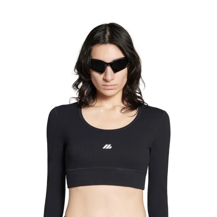 Balenciaga Activewear Women Women039s Activewear Long Sleeve Sports Bra In Black Black Balenciaga Activewear Women Women039s Activewear Long Sleeve Sports Bra In Black Black