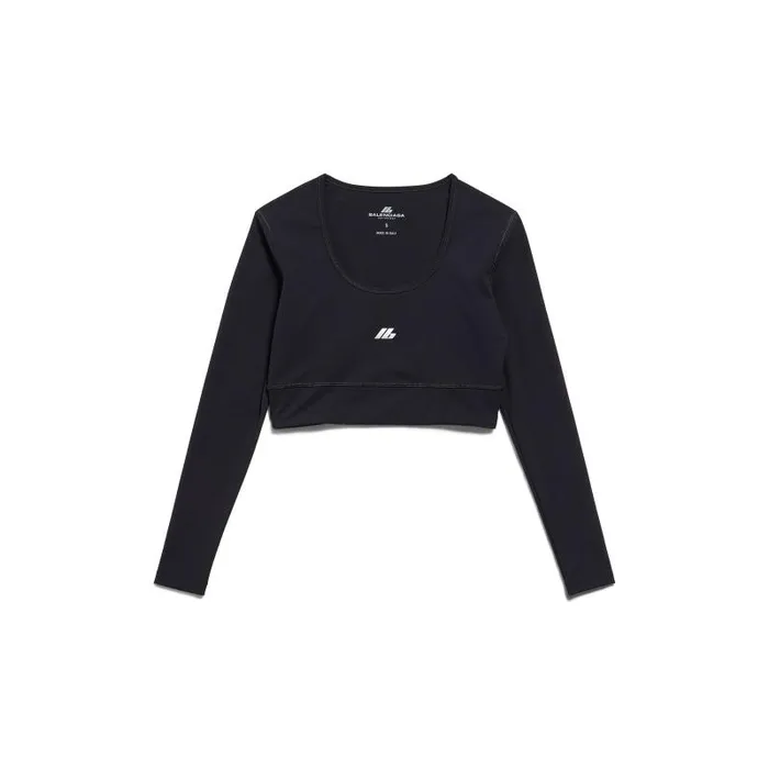 Balenciaga Activewear Women Women039s Activewear Long Sleeve Sports Bra In Black Black Balenciaga Activewear Women Women039s Activewear Long Sleeve Sports Bra In Black Black