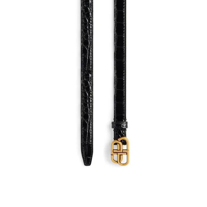 Balenciaga Belts Women Women039s Bb Super Thin Belt In Black Black