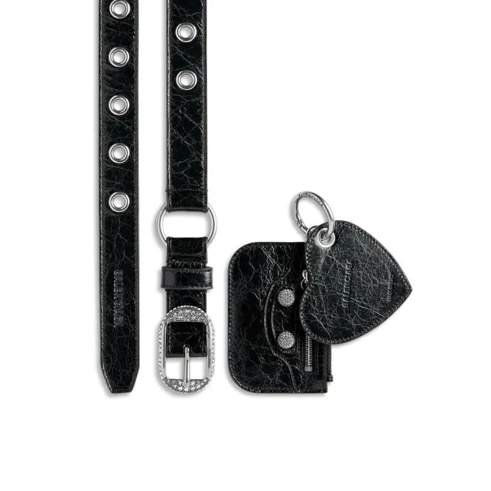 Balenciaga Belts Women Women039s Le Cagole Charms Belt With Rhinestones In Black Black Balenciaga Belts Women Women039s Le Cagole Charms Belt With Rhinestones In Black Black