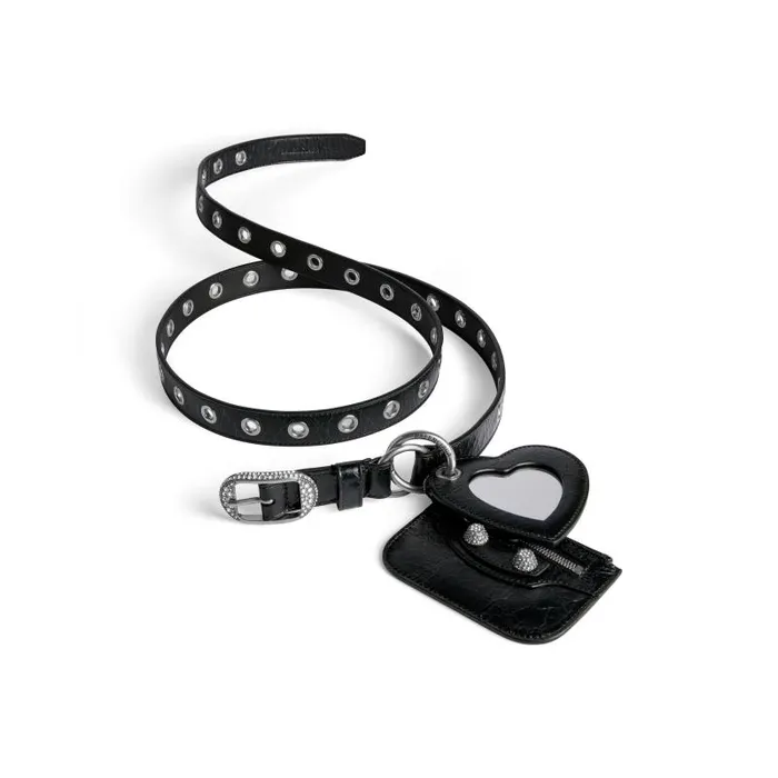 Balenciaga Belts Women Women039s Le Cagole Charms Belt With Rhinestones In Black Black Balenciaga Belts Women Women039s Le Cagole Charms Belt With Rhinestones In Black Black