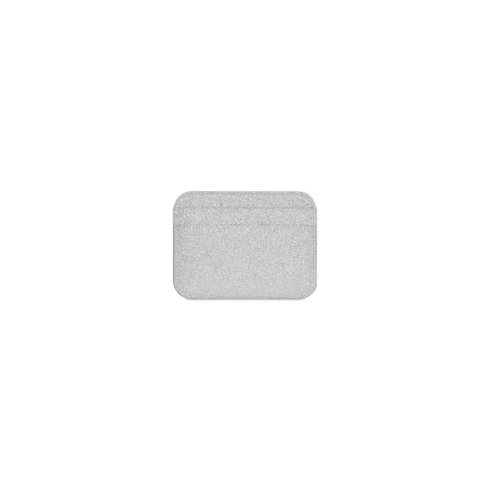Balenciaga Card Holders Women Women039s Cash Card Holder Sparkling Fabric In Silver Silver