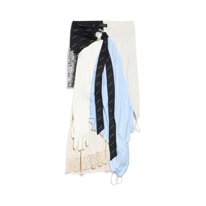 Balenciaga Dresses and Skirts Women Women039s Messy Patched Skirt In Multicolored Multicolored Balenciaga Dresses and Skirts Women Women039s Messy Patched Skirt In Multicolored Multicolored