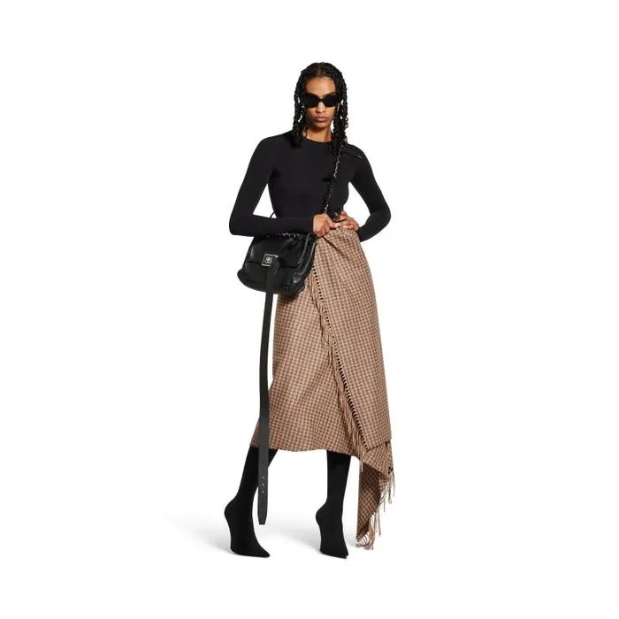 Balenciaga Dresses and Skirts Women Women039s Scarf Skirt In Brown Brown