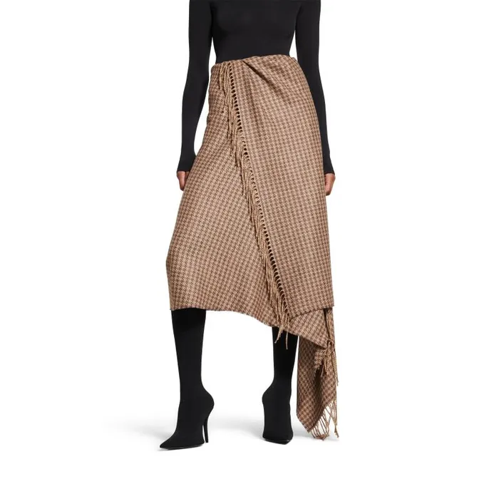 Balenciaga Dresses and Skirts Women Women039s Scarf Skirt In Brown Brown