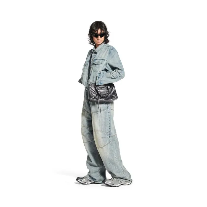 Balenciaga Handbags Women Women039s Le City Small Bag Metallized In Steel Grey Steel Grey Balenciaga Handbags Women Women039s Le City Small Bag Metallized In Steel Grey Steel Grey