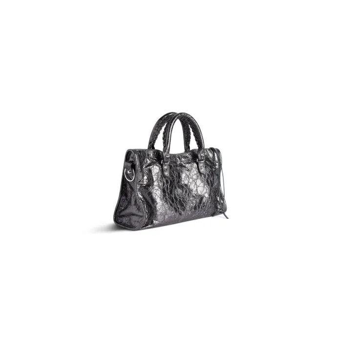 Balenciaga Handbags Women Women039s Le City Small Bag Metallized In Steel Grey Steel Grey Balenciaga Handbags Women Women039s Le City Small Bag Metallized In Steel Grey Steel Grey