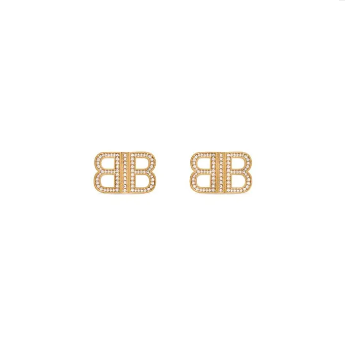 Balenciaga Jewelry Women Women039s Bb 20 Xs Earrings In Gold Gold