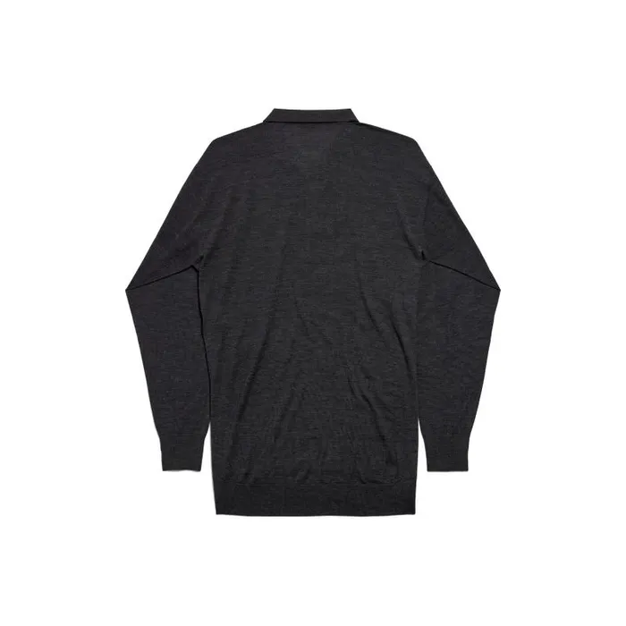 Balenciaga Knitwear Men Men039s Polo Knit In Anthracite Anthracite