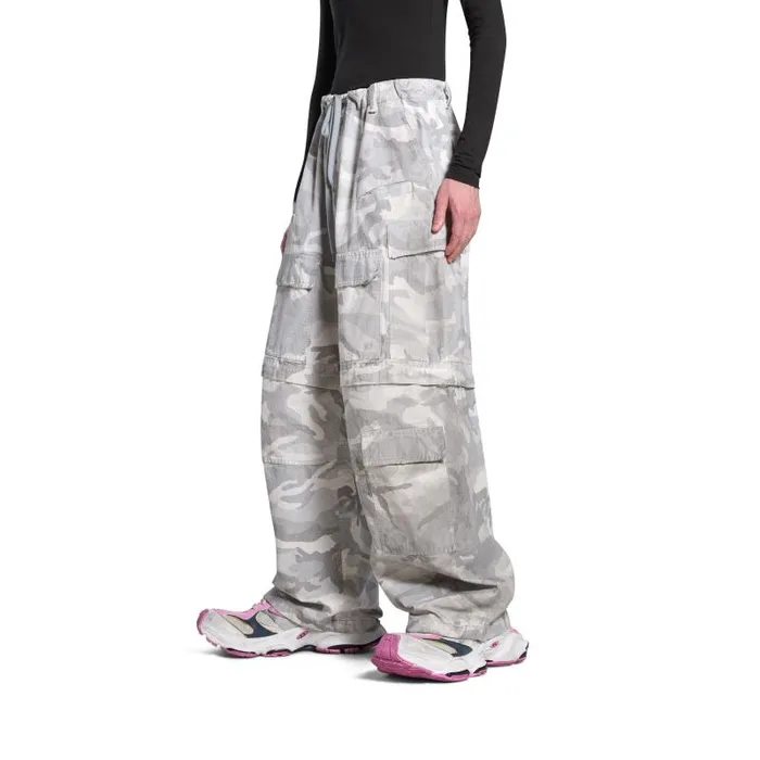 Balenciaga Pants Men Men039s Large Cargo Pants In Light Grey Light Grey Balenciaga Pants Men Men039s Large Cargo Pants In Light Grey Light Grey
