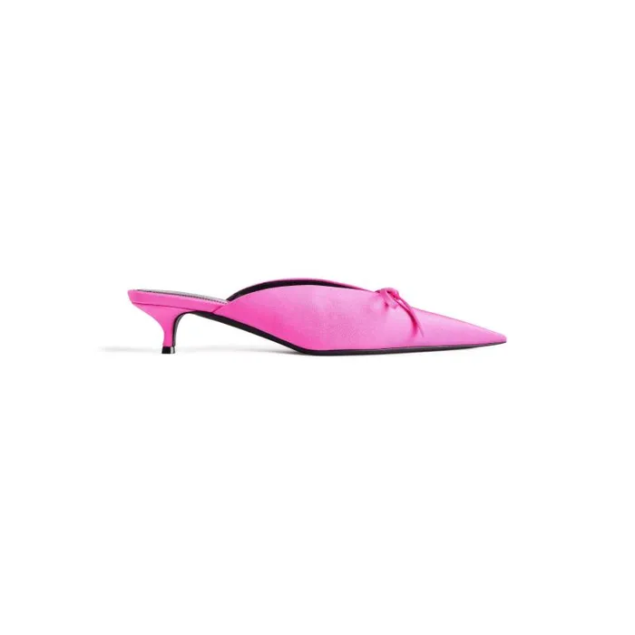 Balenciaga Pumps and Heels Women Women039s Knife Bow 40mm Mule In Pink Pink
