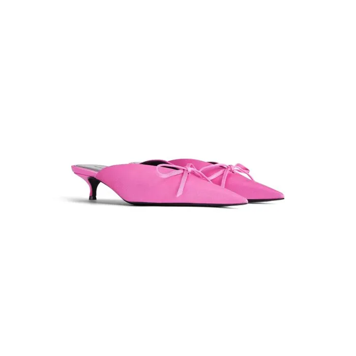Balenciaga Pumps and Heels Women Women039s Knife Bow 40mm Mule In Pink Pink Balenciaga Pumps and Heels Women Women039s Knife Bow 40mm Mule In Pink Pink