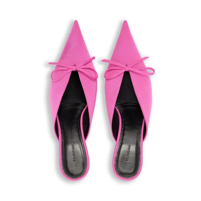 Balenciaga Pumps and Heels Women Women039s Knife Bow 40mm Mule In Pink Pink Balenciaga Pumps and Heels Women Women039s Knife Bow 40mm Mule In Pink Pink