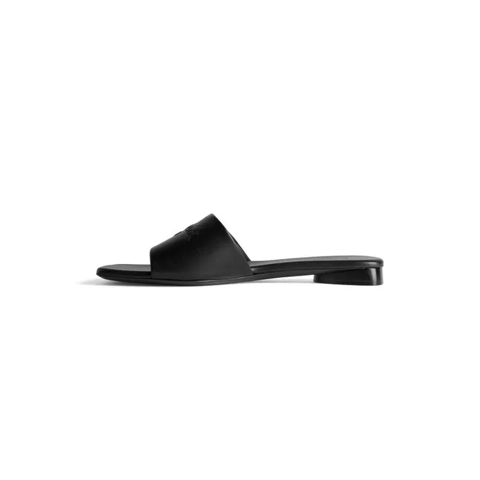 Balenciaga Sandals and Mules Women Women039s Duty Free Flat Sandal In Black Black Balenciaga Sandals and Mules Women Women039s Duty Free Flat Sandal In Black Black