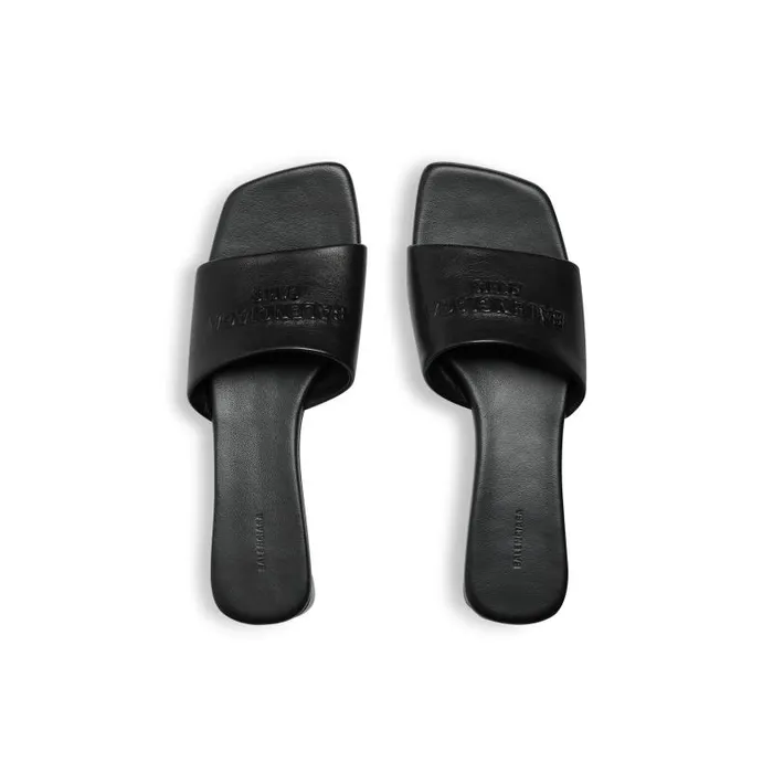 Balenciaga Sandals and Mules Women Women039s Duty Free Flat Sandal In Black Black Balenciaga Sandals and Mules Women Women039s Duty Free Flat Sandal In Black Black