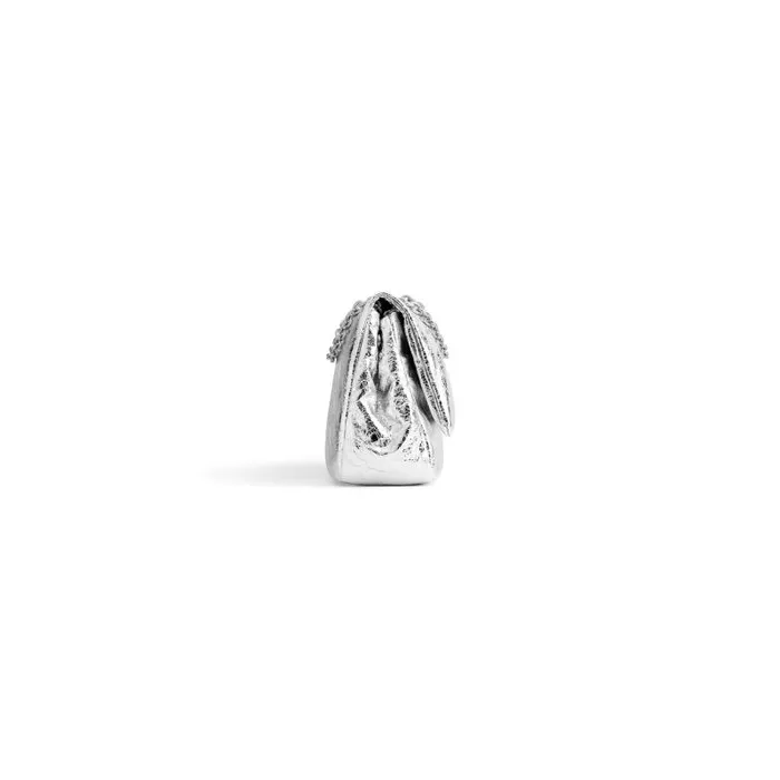 Balenciaga Shoulder Bags Women Women039s Monaco Mini Bag Metallized In Silver Silver