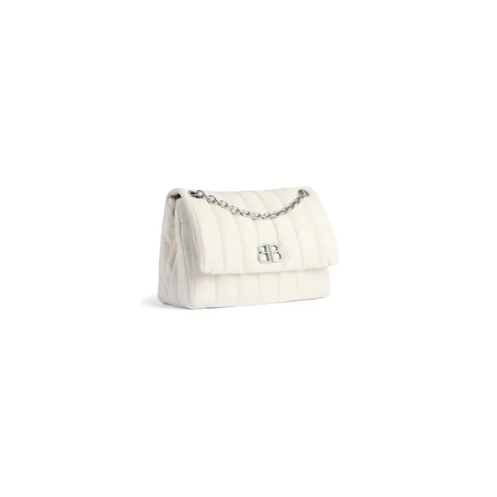Balenciaga Shoulder Bags Women Women039s Monaco Mini Bag Quilted In White White Balenciaga Shoulder Bags Women Women039s Monaco Mini Bag Quilted In White White
