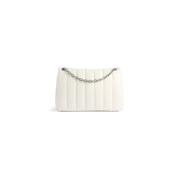 Balenciaga Shoulder Bags Women Women039s Monaco Mini Bag Quilted In White White Balenciaga Shoulder Bags Women Women039s Monaco Mini Bag Quilted In White White