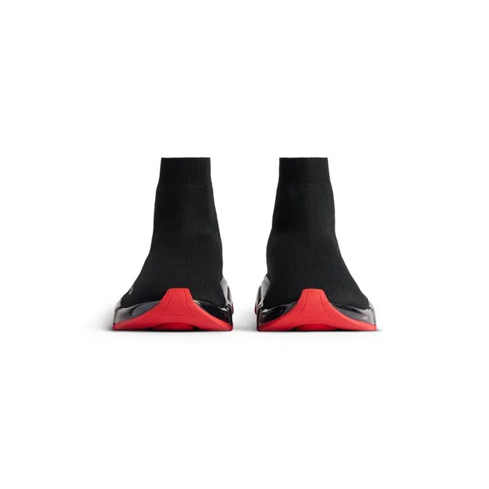 Balenciaga Sneakers Men Men039s Speed 20 Full Clear Sole Recycled Knit Sneaker In Blackred Blackred Balenciaga Sneakers Men Men039s Speed 20 Full Clear Sole Recycled Knit Sneaker In Blackred Blackred