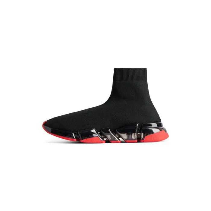 Balenciaga Sneakers Men Men039s Speed 20 Full Clear Sole Recycled Knit Sneaker In Blackred Blackred Balenciaga Sneakers Men Men039s Speed 20 Full Clear Sole Recycled Knit Sneaker In Blackred Blackred