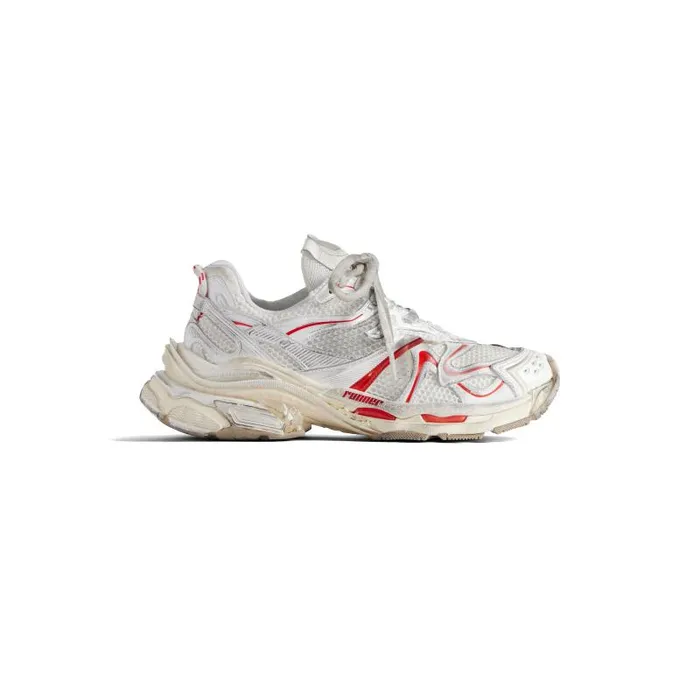 Balenciaga Sneakers Women Women039s Runner 20 Sneaker In Whitebeigered Whitebeigered