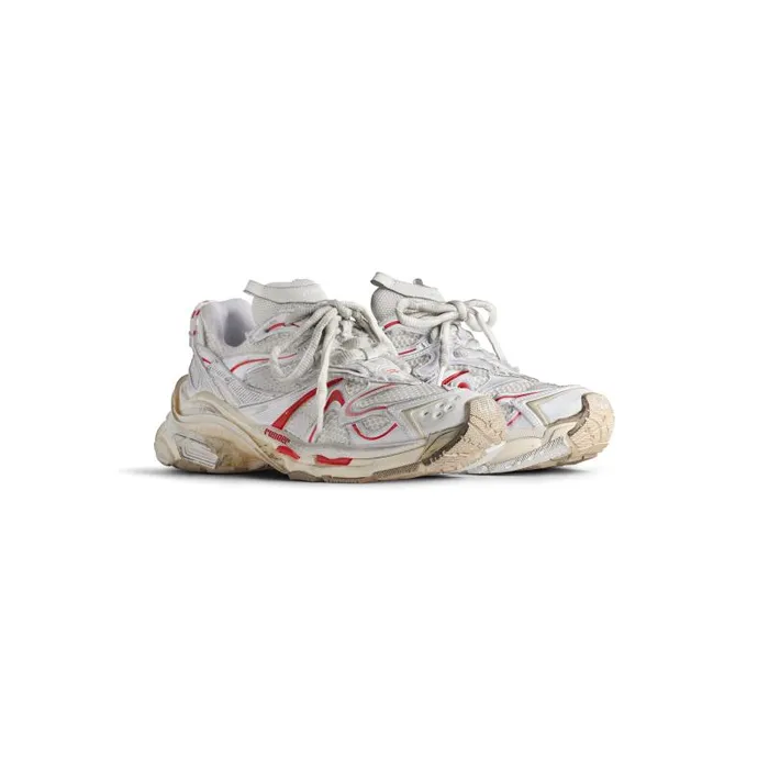 Balenciaga Sneakers Women Women039s Runner 20 Sneaker In Whitebeigered Whitebeigered