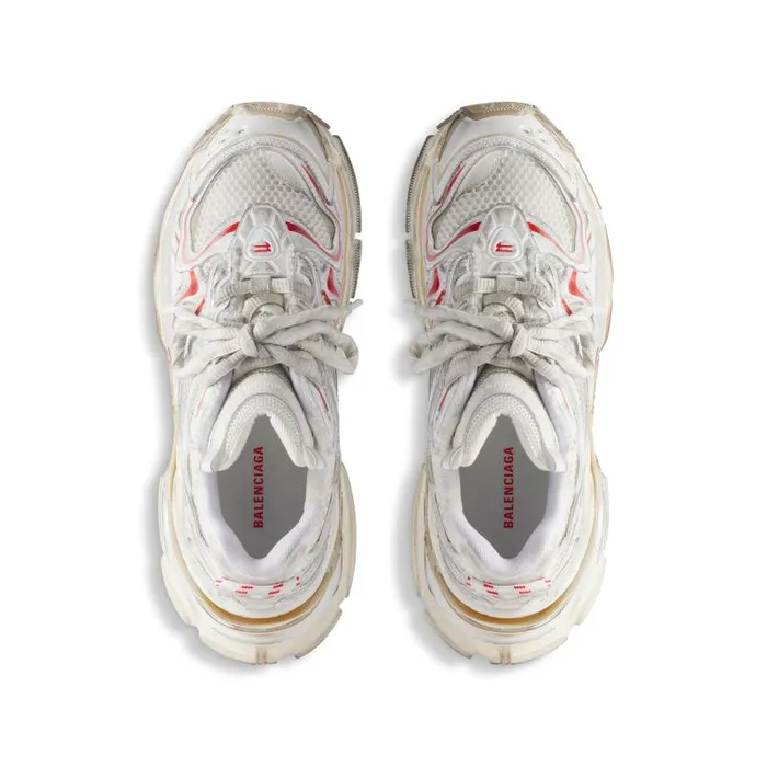 Balenciaga Sneakers Women Women039s Runner 20 Sneaker In Whitebeigered Whitebeigered