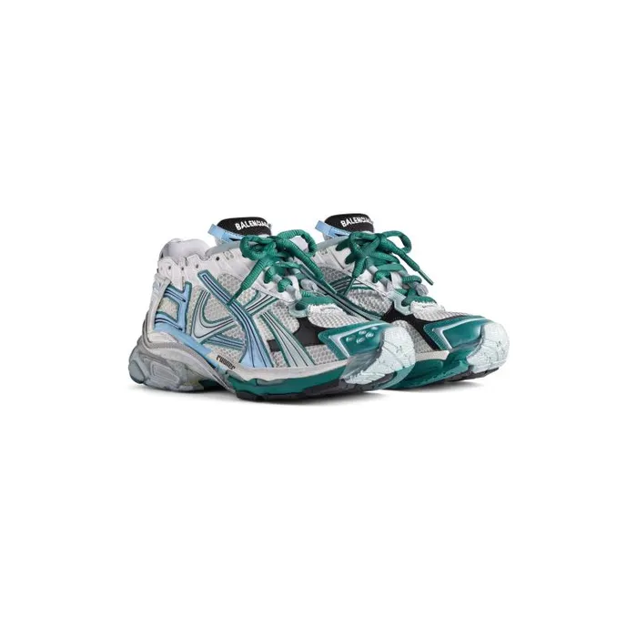 Balenciaga Sneakers Women Women039s Runner Sneaker In Whitegreenblue Whitegreenblue Balenciaga Sneakers Women Women039s Runner Sneaker In Whitegreenblue Whitegreenblue