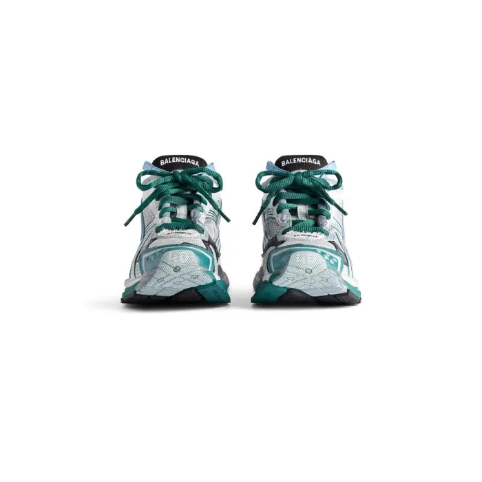 Balenciaga Sneakers Women Women039s Runner Sneaker In Whitegreenblue Whitegreenblue Balenciaga Sneakers Women Women039s Runner Sneaker In Whitegreenblue Whitegreenblue