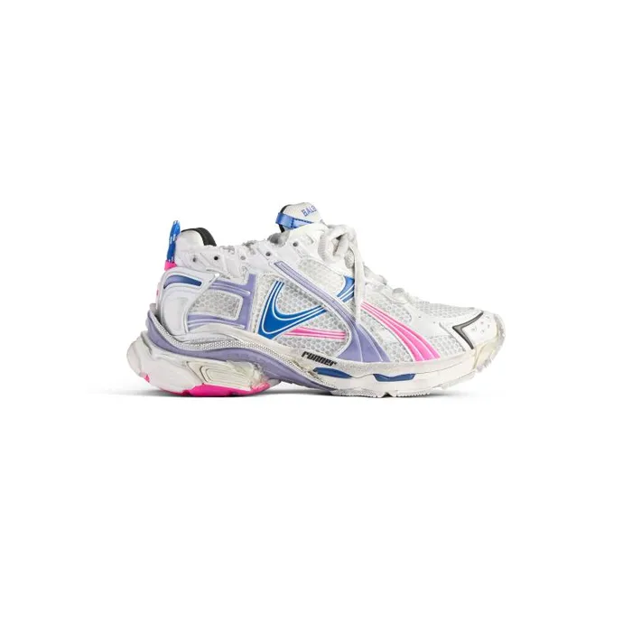 Balenciaga Sneakers Women Women039s Runner Sneaker In Whitelilacneon Pinknavy Whitelilacneon Pinknavy Balenciaga Sneakers Women Women039s Runner Sneaker In Whitelilacneon Pinknavy Whitelilacneon Pinknavy