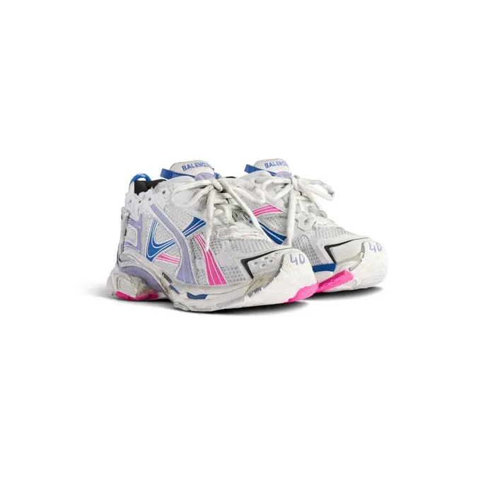 Balenciaga Sneakers Women Women039s Runner Sneaker In Whitelilacneon Pinknavy Whitelilacneon Pinknavy Balenciaga Sneakers Women Women039s Runner Sneaker In Whitelilacneon Pinknavy Whitelilacneon Pinknavy
