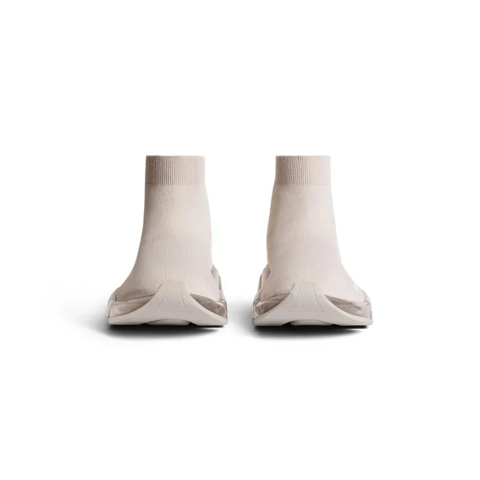 Balenciaga Sneakers Women Women039s Speed 20 Full Clear Sole Recycled Knit Sneaker In Light Beige Light Beige Balenciaga Sneakers Women Women039s Speed 20 Full Clear Sole Recycled Knit Sneaker In Light Beige Light Beige