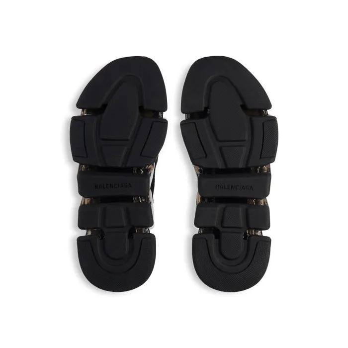 Balenciaga Sneakers Women Women039s Speed 20 Lace Up Full Clear Sole Recycled Knit Sneaker In Black Black