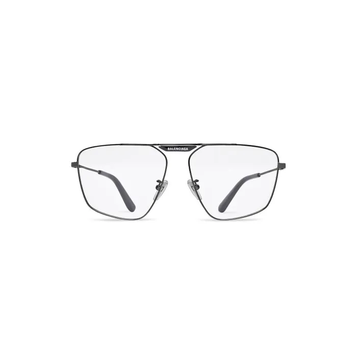 Balenciaga Sunglasses WomenMen Tag 20 Navigator Sunglasses In Dark Silver Dark Silver