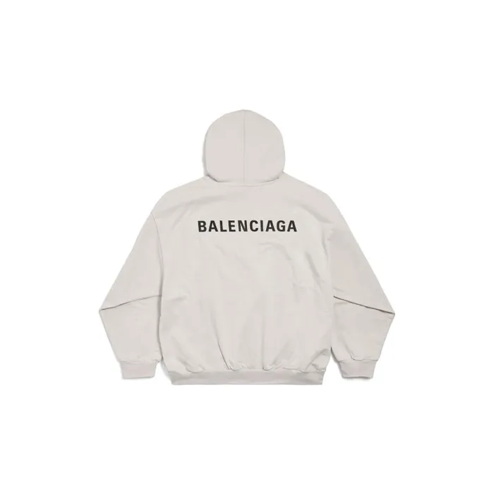 Balenciaga Sweatshirts and Hoodies WomenMen New Balenciaga Back Hoodie Medium Fit In Off White Off White