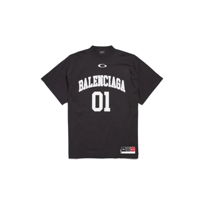 Balenciaga Tshirts Men Men039s Basketball Series 8211 Oversized Tshirt In Black Black Balenciaga Tshirts Men Men039s Basketball Series 8211 Oversized Tshirt In Black Black