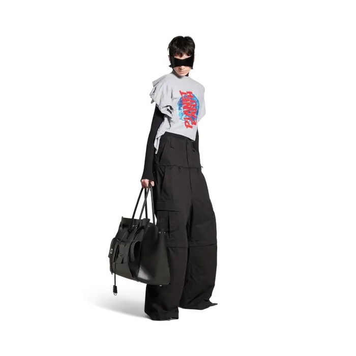 Balenciaga Tshirts Women Women039s Planet Earth Twisting Tshirt In Grey Grey