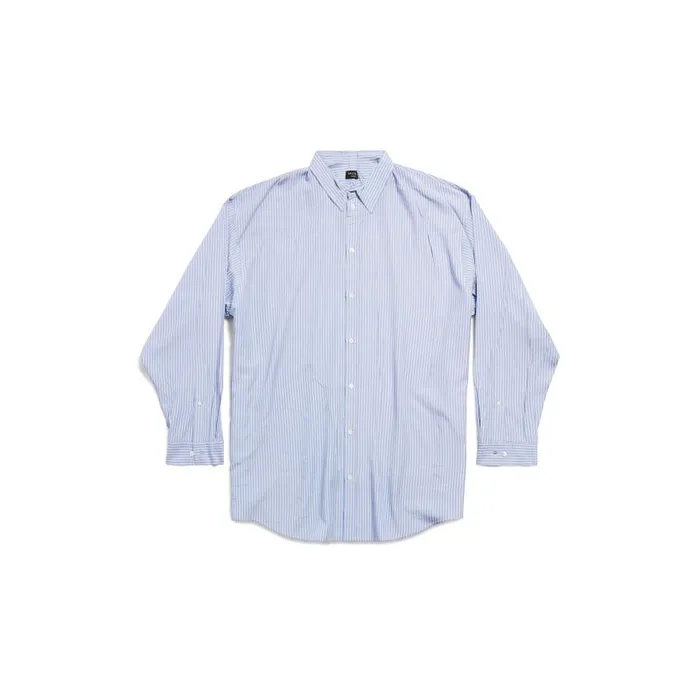 Balenciaga Tops and Shirts Men Men039s Fluid Shirt In Bluewhite Bluewhite Balenciaga Tops and Shirts Men Men039s Fluid Shirt In Bluewhite Bluewhite