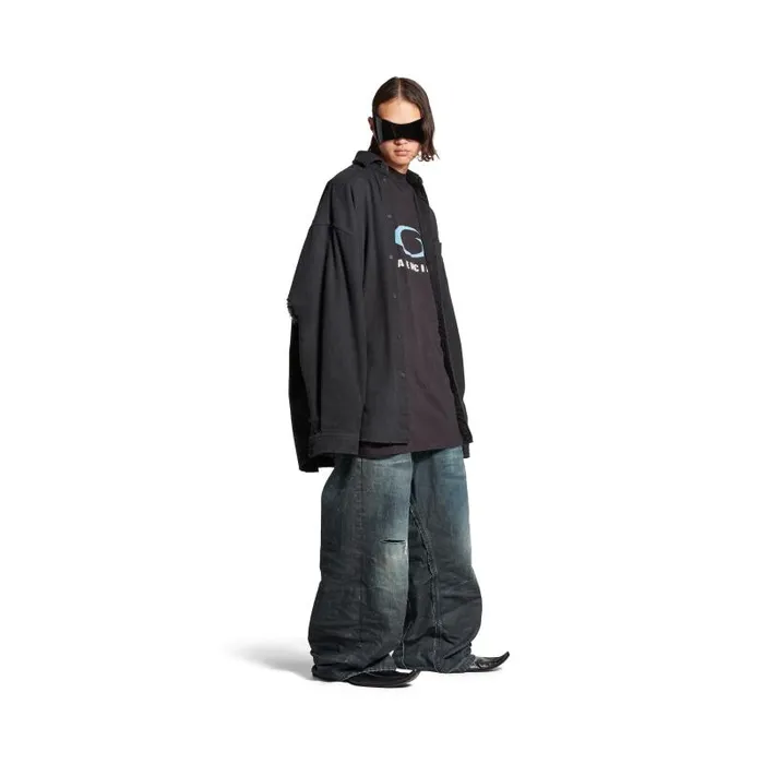 Balenciaga Tops and Shirts Men Men039s Loop Sports Icon Layered Shirt In Black Black Balenciaga Tops and Shirts Men Men039s Loop Sports Icon Layered Shirt In Black Black