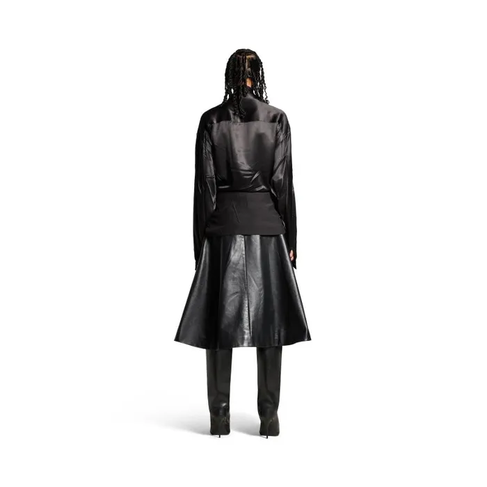 Balenciaga Tops and Shirts Women Women039s Knotted Lavalire Blouse In Black Black Balenciaga Tops and Shirts Women Women039s Knotted Lavalire Blouse In Black Black