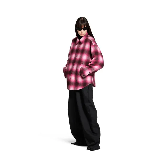 Balenciaga Tops and Shirts Women Women039s Padded Shirt In Pinkblack Pinkblack Balenciaga Tops and Shirts Women Women039s Padded Shirt In Pinkblack Pinkblack