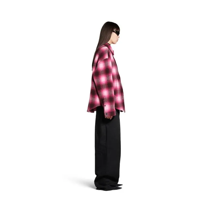 Balenciaga Tops and Shirts Women Women039s Padded Shirt In Pinkblack Pinkblack Balenciaga Tops and Shirts Women Women039s Padded Shirt In Pinkblack Pinkblack