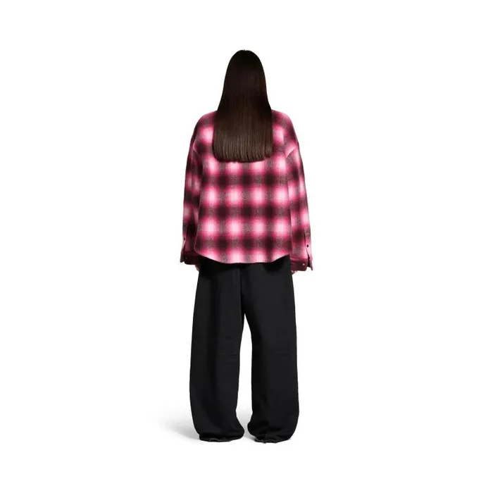 Balenciaga Tops and Shirts Women Women039s Padded Shirt In Pinkblack Pinkblack Balenciaga Tops and Shirts Women Women039s Padded Shirt In Pinkblack Pinkblack