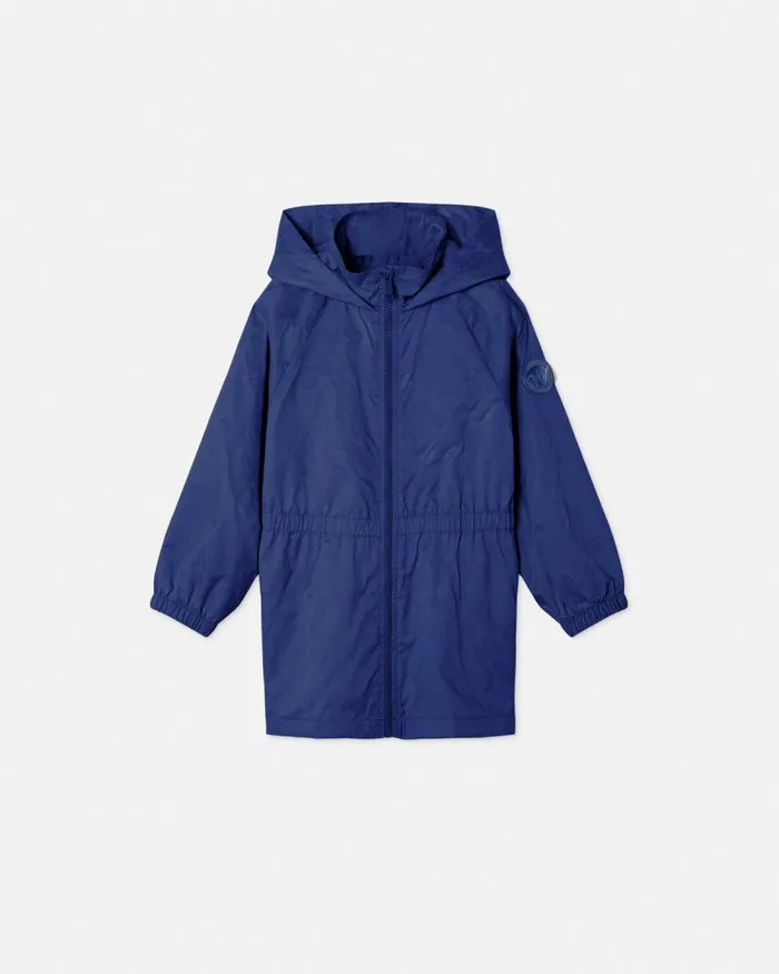 Barocco Jacquard Kids Parka Blue Children Versace Clothing