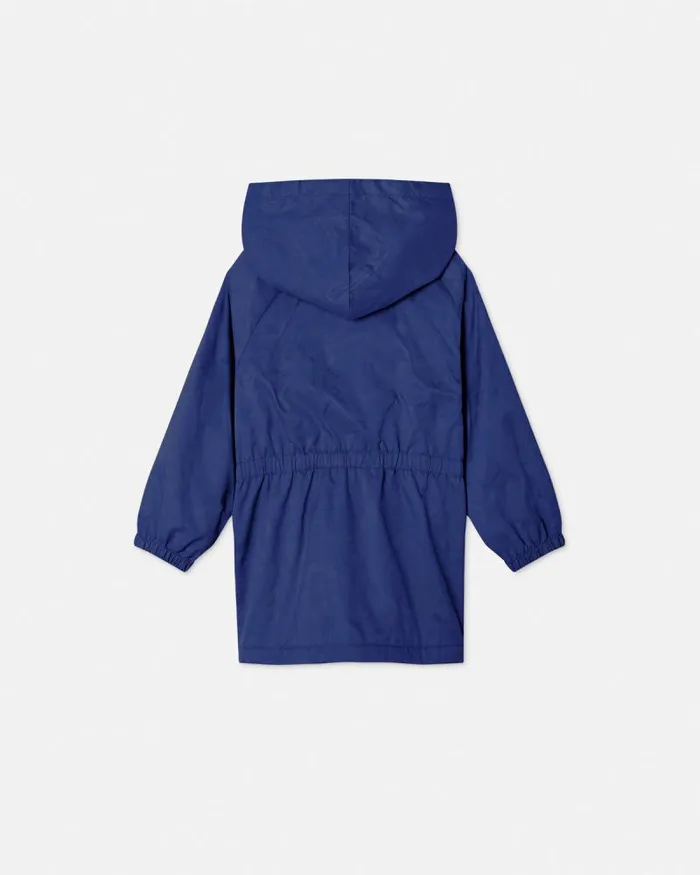 Barocco Jacquard Kids Parka Blue Children Versace Clothing