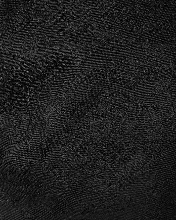 Barocco Jacquard Silk Tie Black Men Versace Soft Accessories