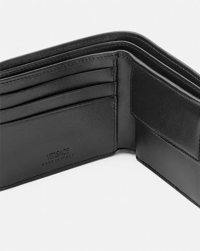 Barocco Jacquard Wallet Blackprint Men Versace Wallets