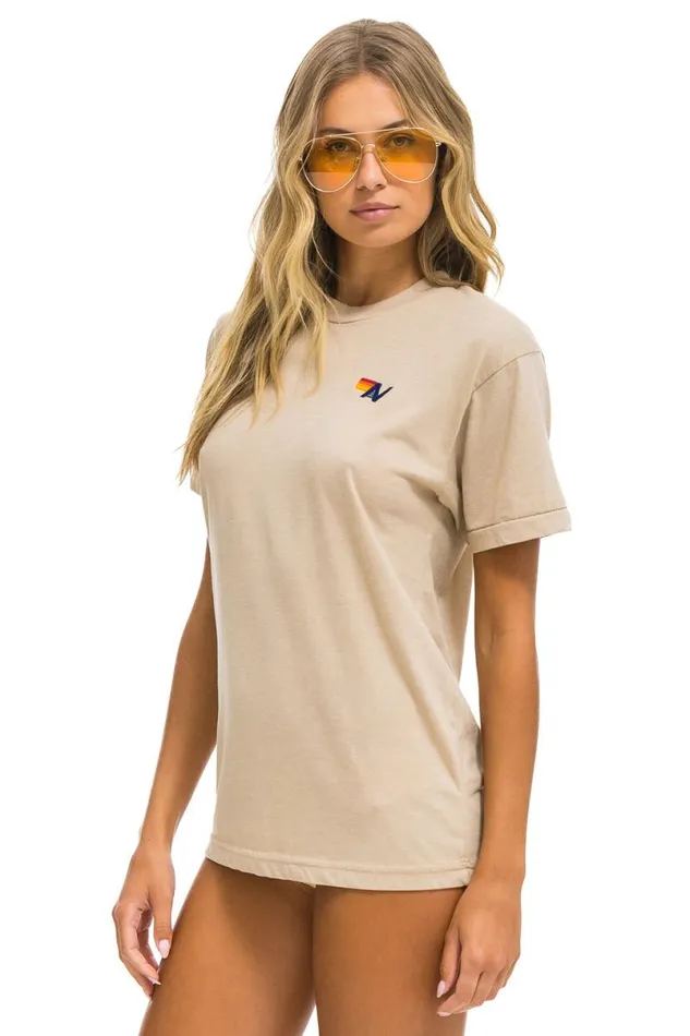 Basic Tee 8211 Sand WomenMen Aviator Nation Tees
